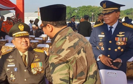 Momen SBY Berpakaian Jenderal TNI Bertemu Presiden Jokowi-Megawati, Ini Potretnya