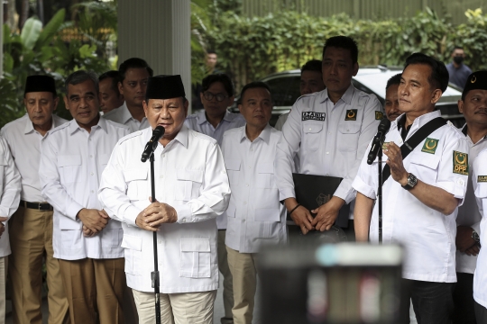 Usai Hary Tanoe, Giliran Yusril Ihza Mahendra Sambangi Prabowo Bahas Koalisi Besar