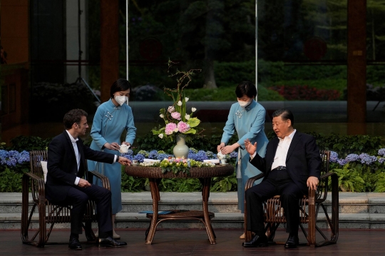 Melihat Jamuan Istimewa Xi Jinping untuk Emmanuel Macron