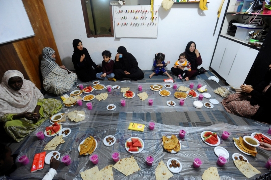 Silaturahmi Para Pengungsi Pencari Suaka Buka Puasa Bersama di Puncak Bogor