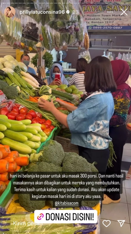 Buka Puasa Bareng Anak Panti Asuhan, Intip Potret Prilly Latuconsina Masak 300 Porsi