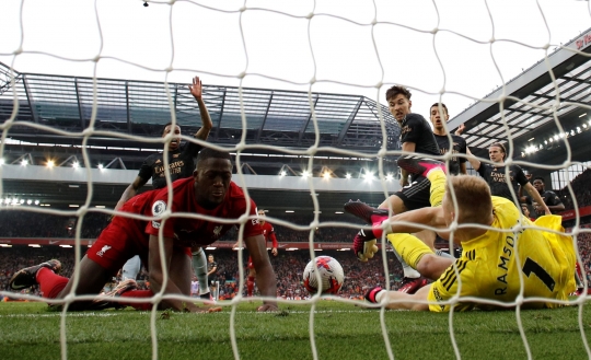 Momen Sengit Liverpool vs Arsenal Berakhir Imbang di Anfield