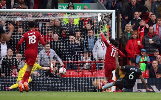 Momen Sengit Liverpool vs Arsenal Berakhir Imbang di Anfield