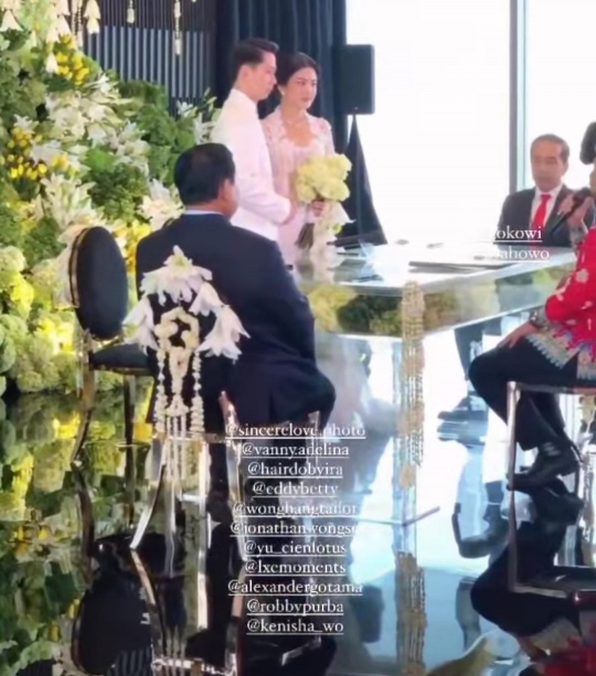 Potret Pernikahan Kevin Sanjaya & Valencia Tanoesoedibjo, Jokowi & Prabowo Jadi Saksi