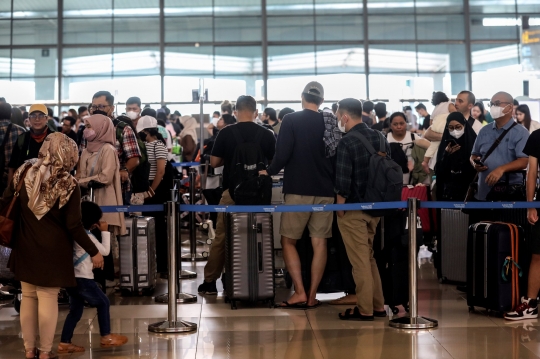 Pemudik Padati Bandara Soekarno Hatta, 146.000 Pemudik Terbang Tinggalkan Jakarta