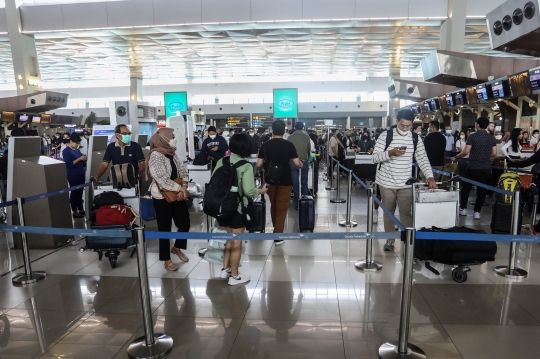 Pemudik Padati Bandara Soekarno Hatta, 146.000 Pemudik Terbang Tinggalkan Jakarta