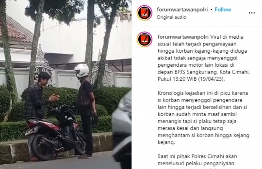 Momen Kapolres Cimahi Minta Doa Tangkap 'Bang Jago' Viral Bikin Pemotor Kejang-Kejang