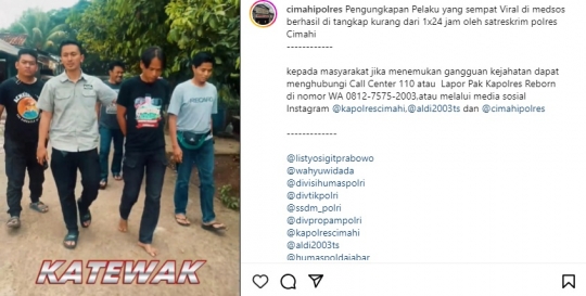 Momen Kapolres Cimahi Minta Doa Tangkap 'Bang Jago' Viral Bikin Pemotor Kejang-Kejang