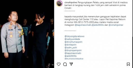 Momen Kapolres Cimahi Minta Doa Tangkap 'Bang Jago' Viral Bikin Pemotor Kejang-Kejang