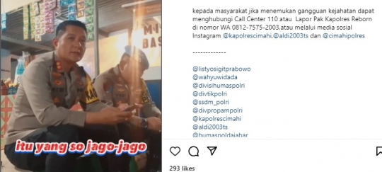 Momen Kapolres Cimahi Minta Doa Tangkap 'Bang Jago' Viral Bikin Pemotor Kejang-Kejang