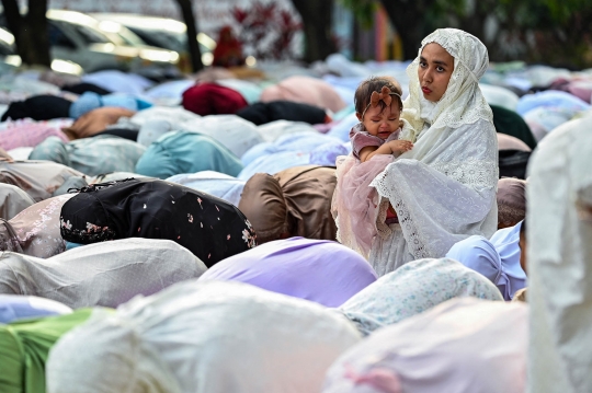 Potret Jemaah Muhammadiyah di Berbagai Daerah Gelar Salat Idulfitri 1444 H