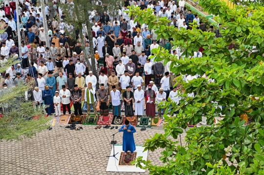 Potret Jemaah Muhammadiyah di Berbagai Daerah Gelar Salat Idulfitri 1444 H