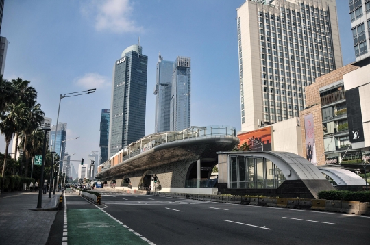 Sepinya Jalanan Jakarta Saat Ditinggal Warganya Mudik Lebaran