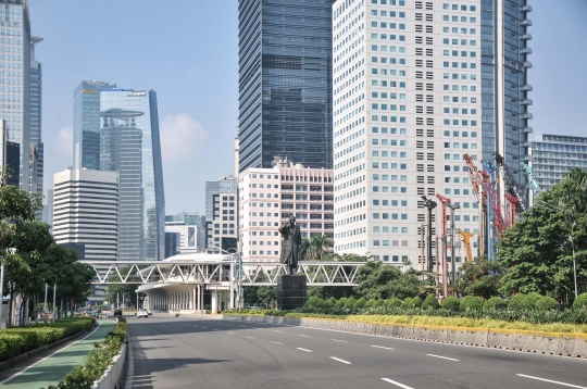 Sepinya Jalanan Jakarta Saat Ditinggal Warganya Mudik Lebaran