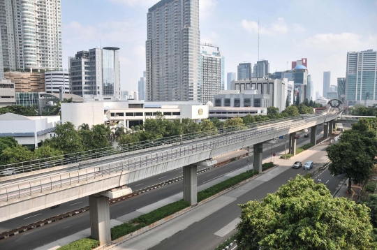 Sepinya Jalanan Jakarta Saat Ditinggal Warganya Mudik Lebaran