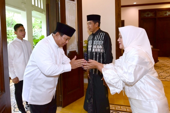 Idulfitri, Prabowo Silaturahmi ke Rumah Jokowi di Solo