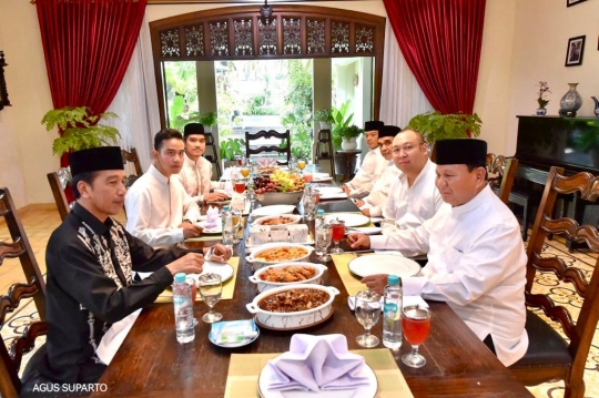 Idulfitri, Prabowo Silaturahmi ke Rumah Jokowi di Solo