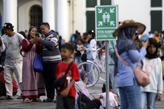 H+3 Lebaran, Warga Habiskan Waktu Liburan ke Kota Tua