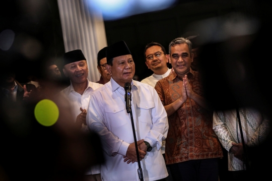 Prabowo dan Cak Imin Semringah Halalbihalal di Kertanegara