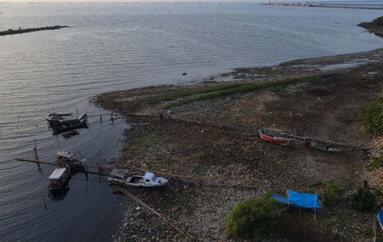 Endapan Lumpur dan Sampah Ciptakan Daratan di Teluk Jakarta