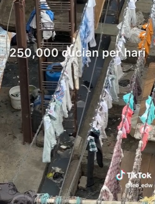 Potret Tempat Laundry Terbesar di Dunia, Ada di Kota Mumbai India Dibangun Inggris