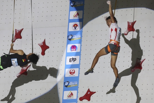 Raharjati Nursamsa Raih Juara Dunia di IFSC Climbing World Cup 2023