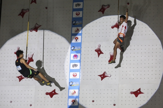 Raharjati Nursamsa Raih Juara Dunia di IFSC Climbing World Cup 2023