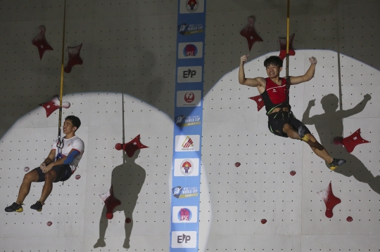 Raharjati Nursamsa Raih Juara Dunia di IFSC Climbing World Cup 2023