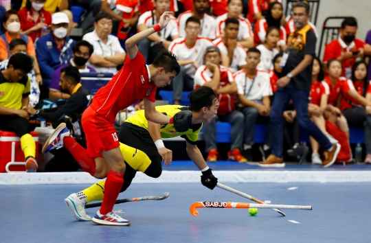 Tekuk Malaysia, Timnas Hoki Indoor Indonesia Cetak Sejarah Raih Emas di SEA Games