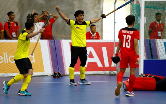 Tekuk Malaysia, Timnas Hoki Indoor Indonesia Cetak Sejarah Raih Emas di SEA Games