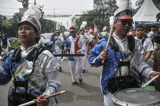 Diiringi Kemeriahan Pawai dan Massa Pendukung, PKS Daftarkan 580 Bacaleg ke KPU