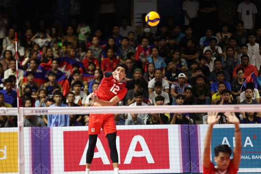 Euforia Timnas Voli Putra Indonesia Catatkan Hattrick Emas SEA Games