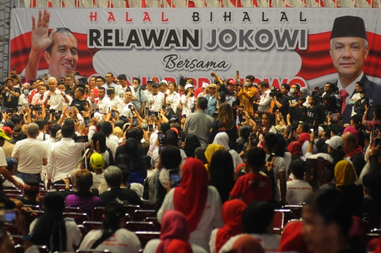 Teriakan Presiden Menggema di Halal Bihalal Relawan Jokowi dan Ganjar Pranowo