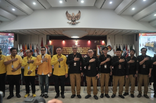 KPU Terima Berkas Pendaftaran 580 Bacaleg dari Partai Golkar