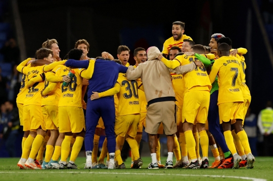 Tekuk Espanyol, Barcelona Juara La Liga Spanyol