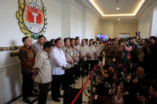 Kunjungan Silaturahmi Prabowo Menyambangi PP Polri