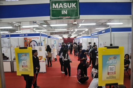 Antusiasme Pencari Kerja Serbu Jakarta Job Fair 2023