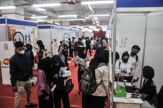 Antusiasme Pencari Kerja Serbu Jakarta Job Fair 2023