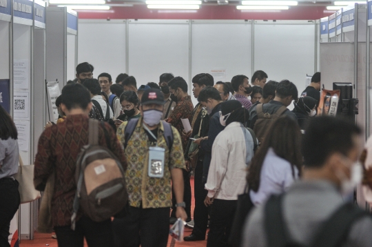 Antusiasme Pencari Kerja Serbu Jakarta Job Fair 2023