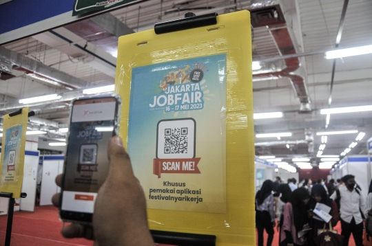 Antusiasme Pencari Kerja Serbu Jakarta Job Fair 2023