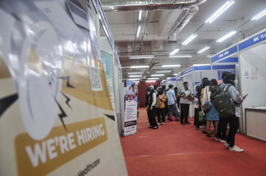 Antusiasme Pencari Kerja Serbu Jakarta Job Fair 2023