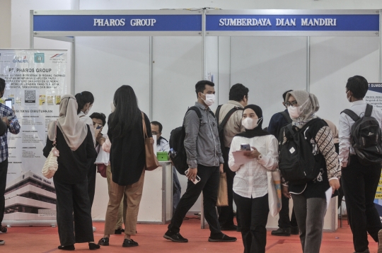 Antusiasme Pencari Kerja Serbu Jakarta Job Fair 2023