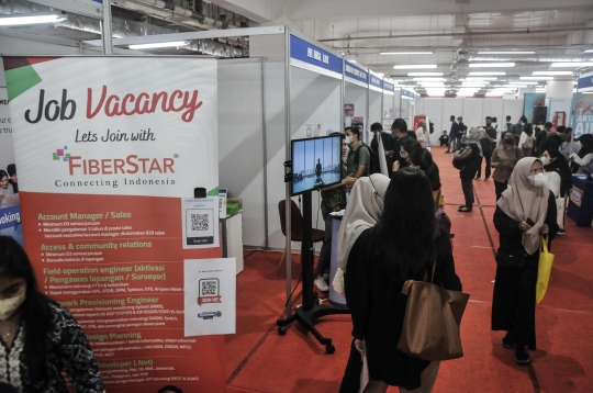 Antusiasme Pencari Kerja Serbu Jakarta Job Fair 2023