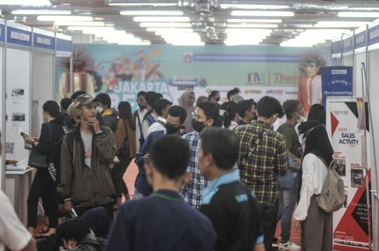 Antusiasme Pencari Kerja Serbu Jakarta Job Fair 2023