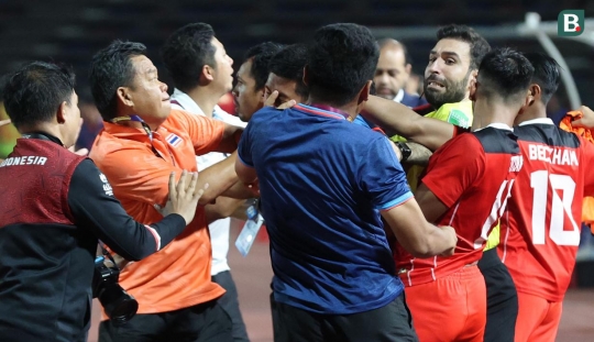 Momen Keributan Final SEA Games, Manajer Timnas Indonesia Dipukuli Staf Thailand