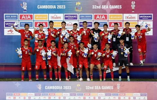 Momen Manis Timnas Indonesia Berkalung Medali Emas SEA Games, Akhiri Puasa 32 Tahun