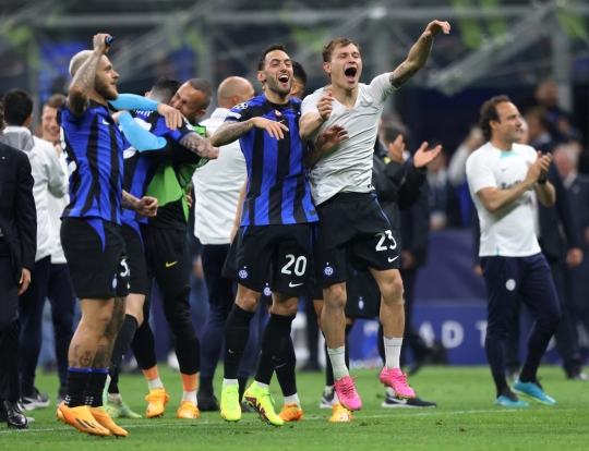 Momen Inter Lolos ke Final Liga Champions Usai Libas Milan dengan Skor Agregat 3-0