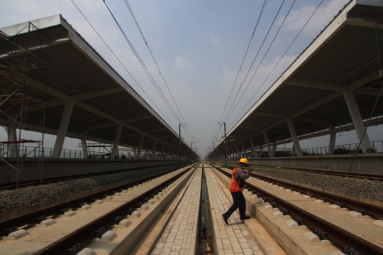 Kondisi Terkini Stasiun Karawang Jelang Tes Fungsi Kereta Cepat Jakarta-Bandung