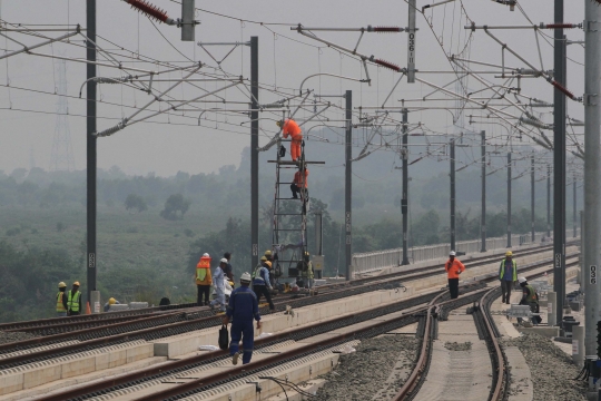 Kondisi Terkini Stasiun Karawang Jelang Tes Fungsi Kereta Cepat Jakarta-Bandung