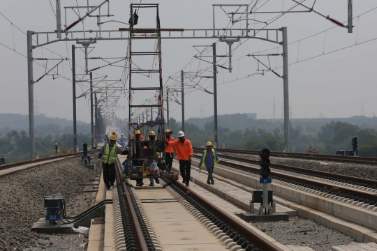 Kondisi Terkini Stasiun Karawang Jelang Tes Fungsi Kereta Cepat Jakarta-Bandung